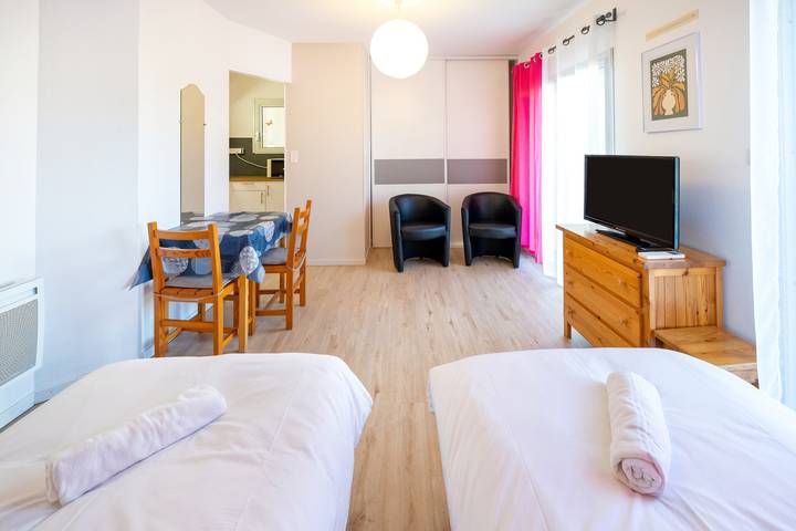 Studio pour 2 personnes, avec Jardin