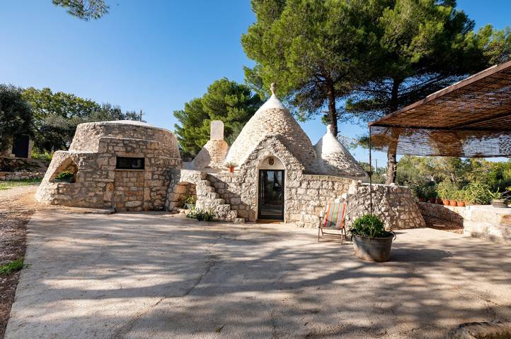 Holiday Home Trullo with Shared Pool, Shared Garden & Terrace in Ostuni, Salento