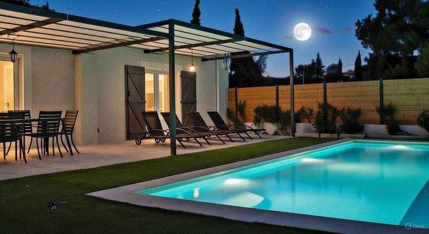 Location de vacances pour 8 personnes, avec terrasse et vue ainsi que piscine et jardin, animaux acceptés à Mirabel-aux-Baronnies - 3