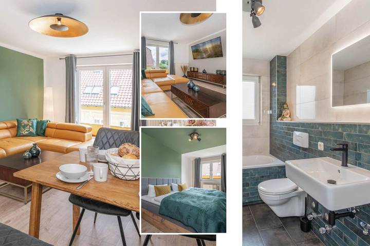 Ferienwohnung für 5 Personen, mit Balkon und Ausblick in Kölpinsee