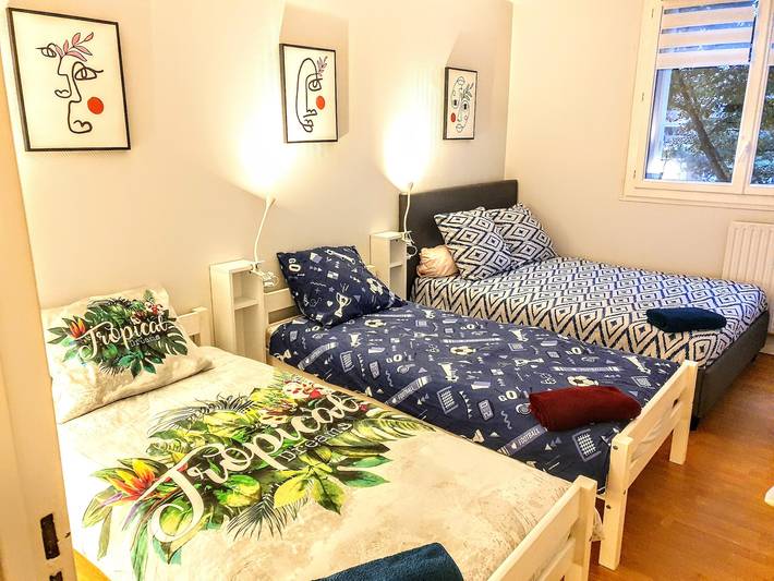 Apartamento entero, Apartamento 'Casa Picasso' con jardín compartido, balcón y Wi-Fi in Villepinte, Sena-Saint Denis