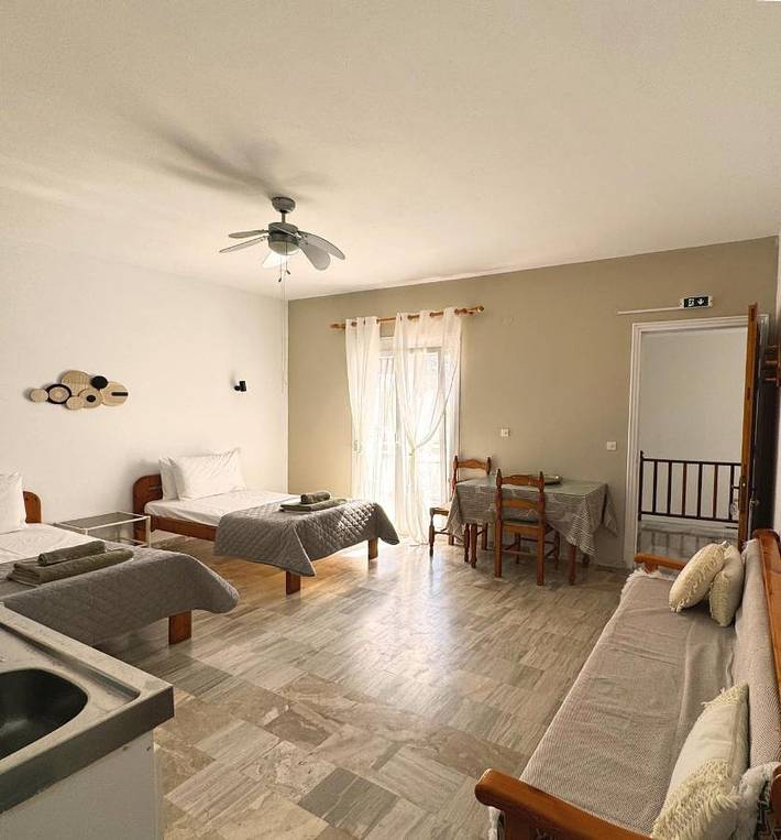 Gîte pour 2 personnes, avec jardin ainsi que balcon et vue dans Σκάλα Ερεσού - 3