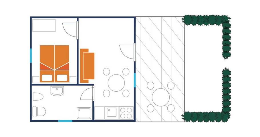 Ferienhaus für 2 Personen, mit Garten und Pool, kinderfreundlich in Caorle - 2