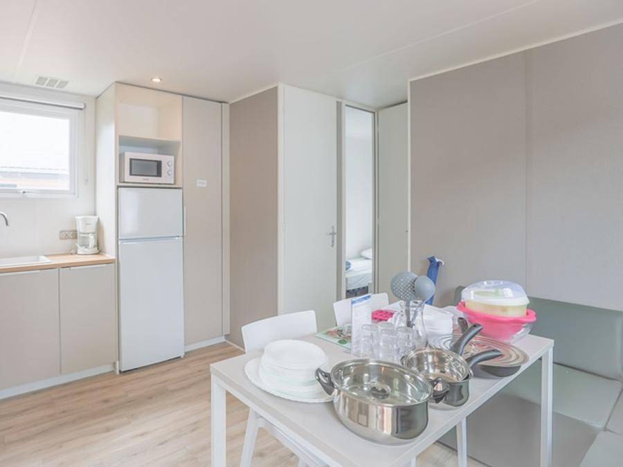 Camping la Ferme - Mobilheim 4 personen - Komfort + 2 Schlafzimmer in Saint-Augustin, Côte de Beauté