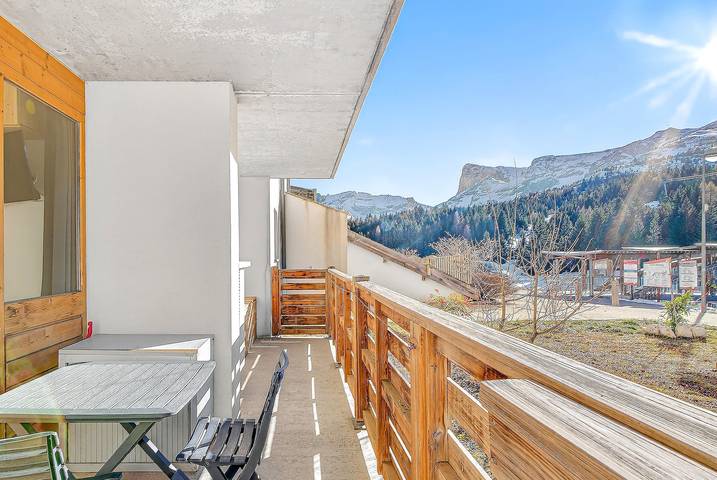 Gîte pour 5 personnes, avec balcon, adapté aux familles dans SuperDévoluy