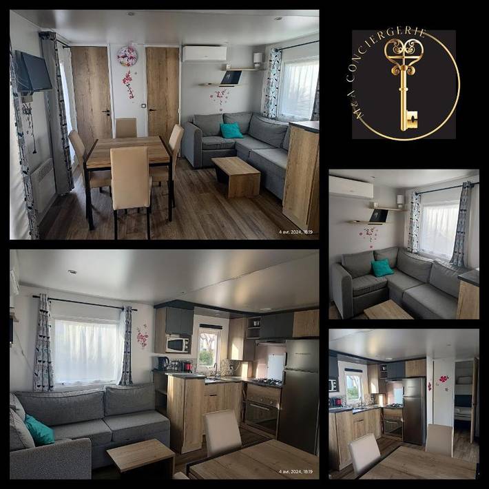 Camping pour 5 personnes, avec jardin et jacuzzi ainsi que sauna et piscine à Valras-Plage - 2