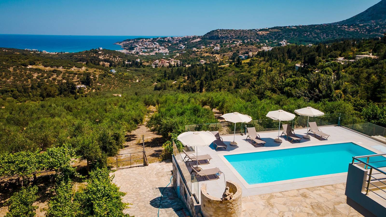 Villa für 14 Personen mit Terrasse in Vamos, Chania und Umgebung