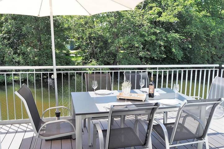 Luxus-Ferienhaus für 6 Personen, mit Sauna und Balkon, mit Haustier