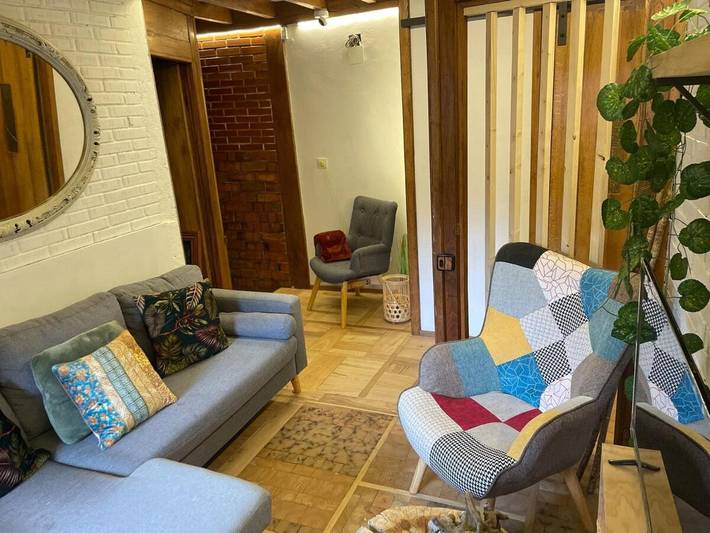 Casa rural para 6 personas, con terraza y vistas en Lamasón