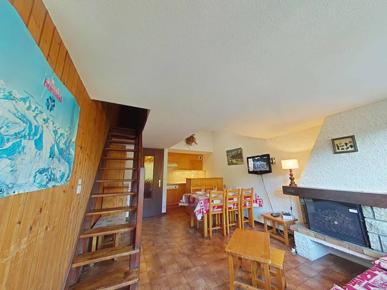 Ganze Wohnung, 3-Zimmer/6 Personen Apartment mit Kamin und überdachtem Parkplatz in Chinaillon, Le Grand-Bornand