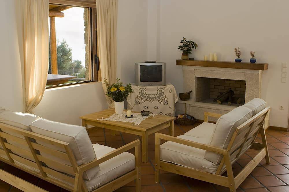Stone-built villa within a tranquil olive grove - beach 200 meters in Euboea