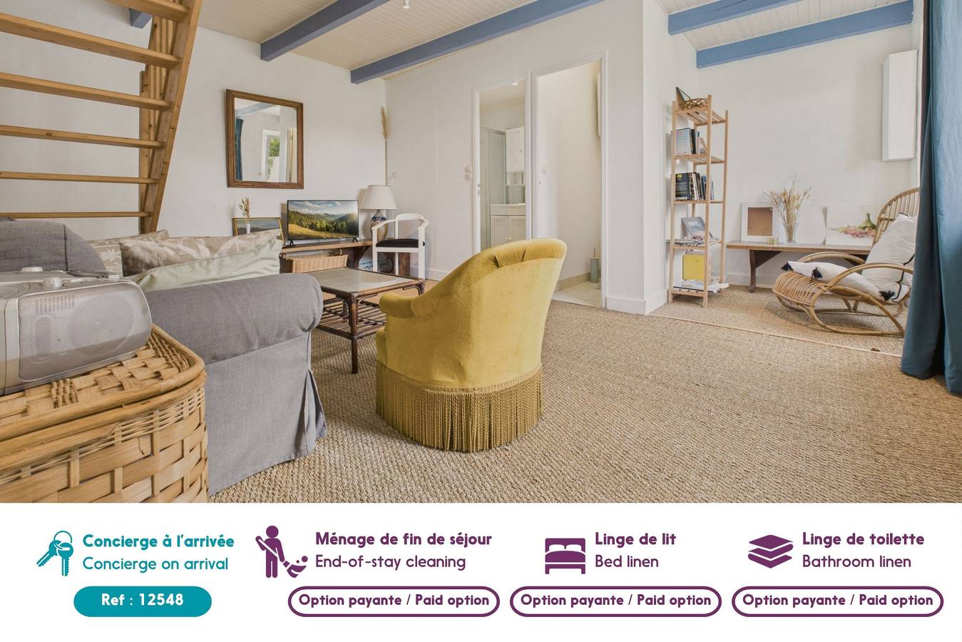 400 m zum Strand – Haus für 5 – Garten in Plougrescant, Rosa Granitküste