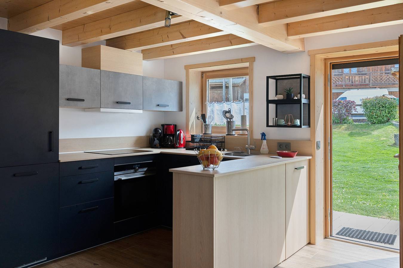 Chalet individuel Saflalou : vue montagne, terrasse privée et Wi-Fi à Combloux in Combloux, Pays du Mont-Blanc