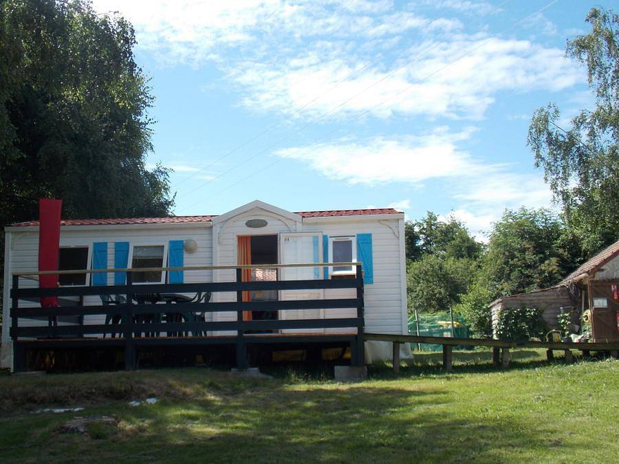 Camping la Fougeraie - Mobilheim 6 personen - Komfort 6 Pers. in Saint-Léger-de-Fougeret, Naturpark Morvan