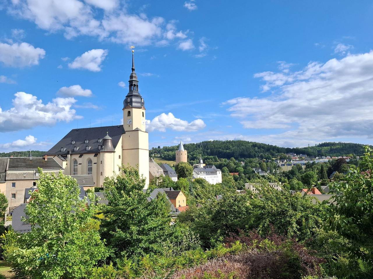 Ganze Ferienwohnung, Ferienwohnung 55 qm mit Schlossblick in Zschopau, Erzgebirge
