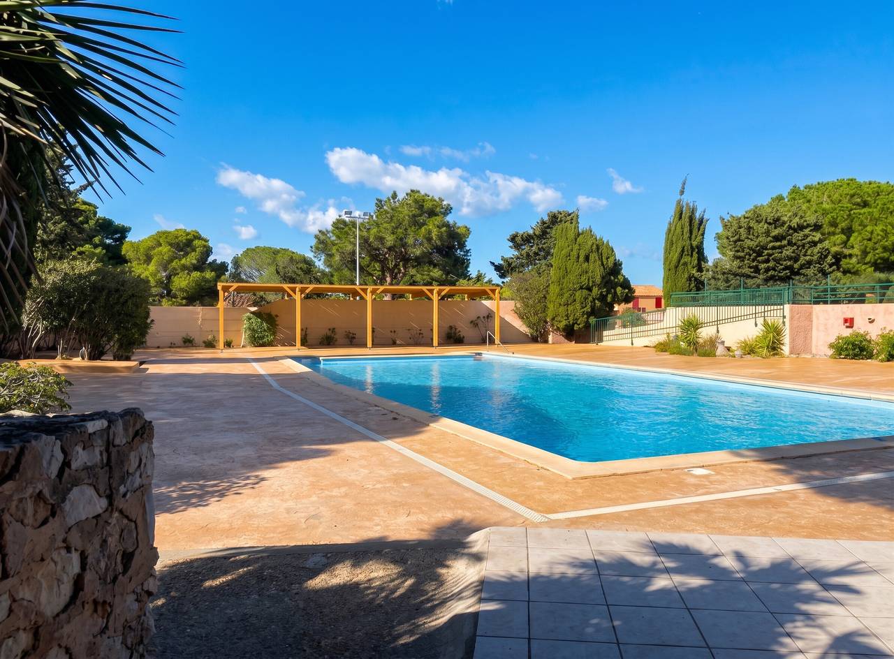 Ganze Wohnung, Charmante Wohnung in Fitou mit Gemeinschaftspool - 36 m² in Fitou, Mittelmeerküste (Frankreich)
