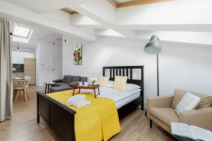 Apartamento vacacional entero, Air-conditioned Studio in Kazimierz | 900 m to the Market Square in Cracovia, Pequeña Polonia (región histórica)
