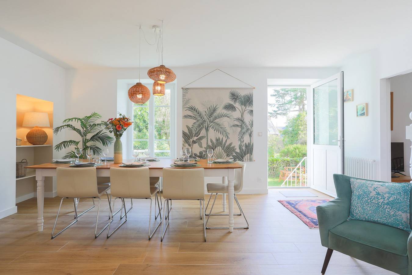 Ferienhaus 'Ker Lotig' mit Meerblick, privater Terrasse und Wlan in Locquirec, Ceinture Dorée