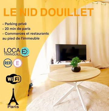 Gîte pour 4 personnes, avec balcon à Bondy