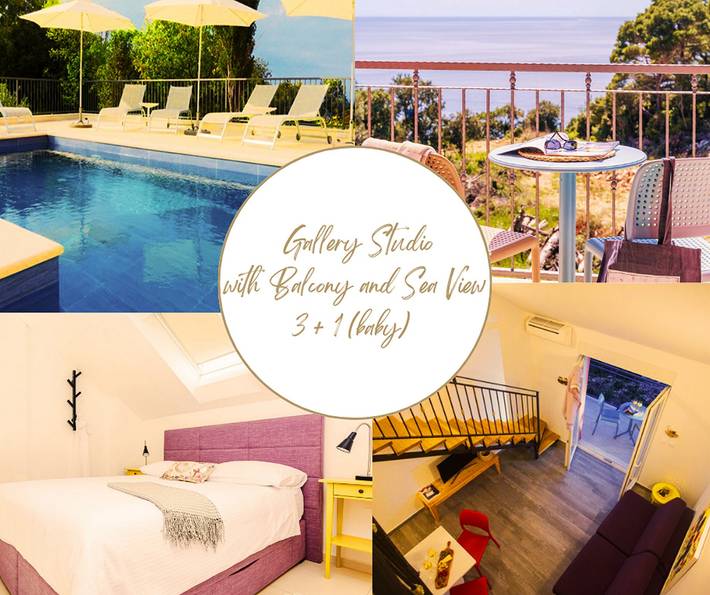 Gîte pour 2 personnes, avec sauna ainsi que balcon et vue sur l’océan à Cavtat