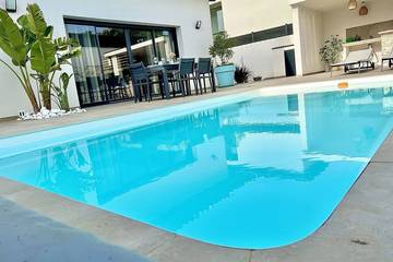 Location de vacances pour 6 personnes, avec jardin et terrasse à Latour-Bas-Elne