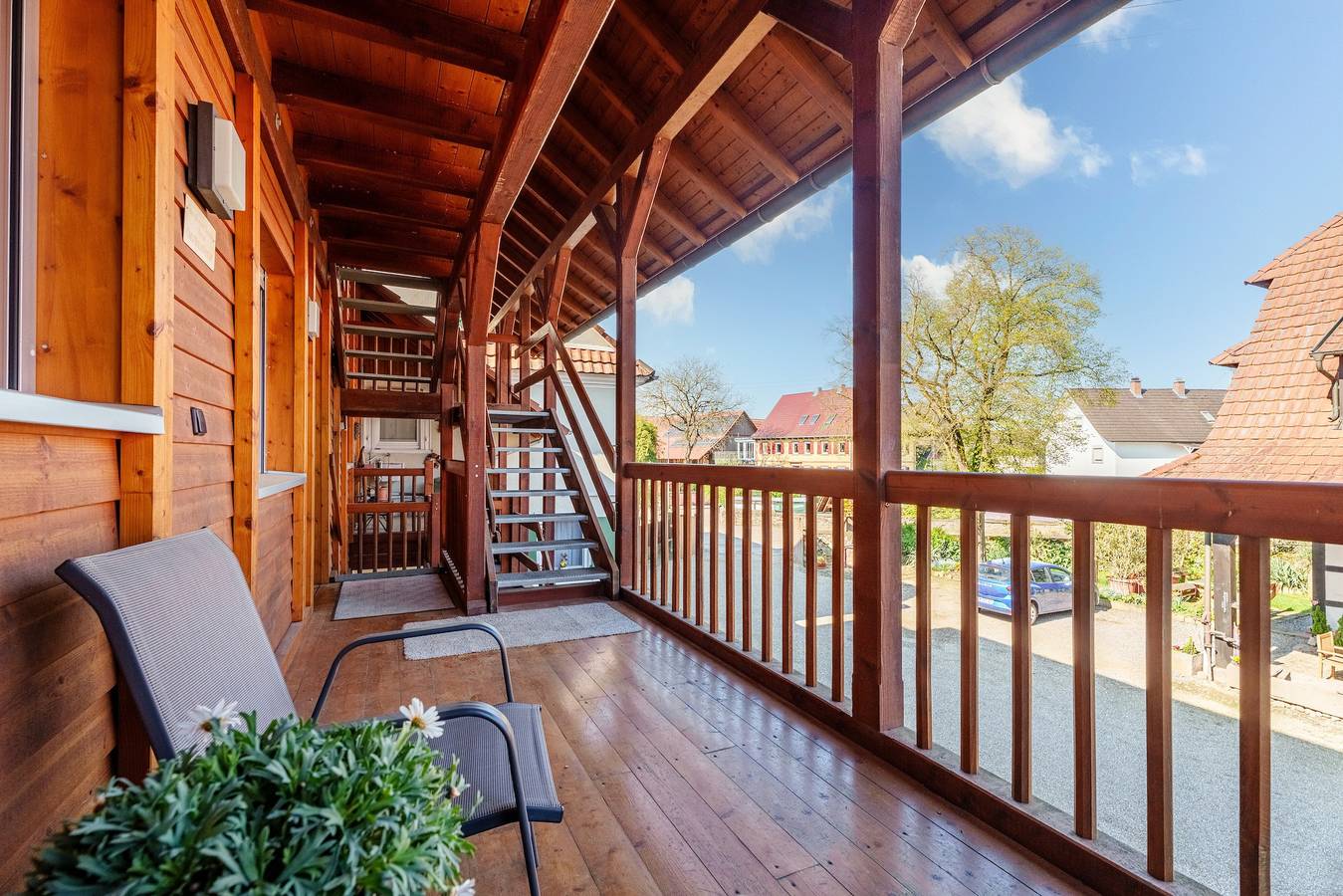 Geheel appartement, Appartement 'Ferienwohnung Schwarzwaldblick' met gedeelde tuin, balkon en wifi in Ichenheim, Neuried