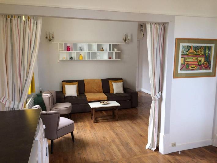 Appartement de vacances pour 5 personnes, avec jardin et vue
