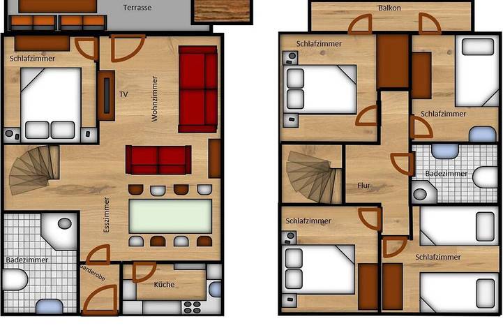 Ferienhaus für 9 Personen, mit Garten und Sauna, mit Haustier