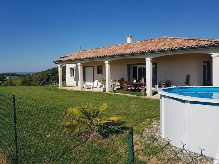 Maison de vacances pour 6 personnes, avec vue et piscine