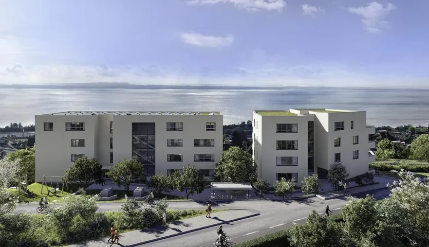 Appart’hôtel pour 2 personnes, avec vue ainsi que vue sur le lac et terrasse, animaux acceptés - 1