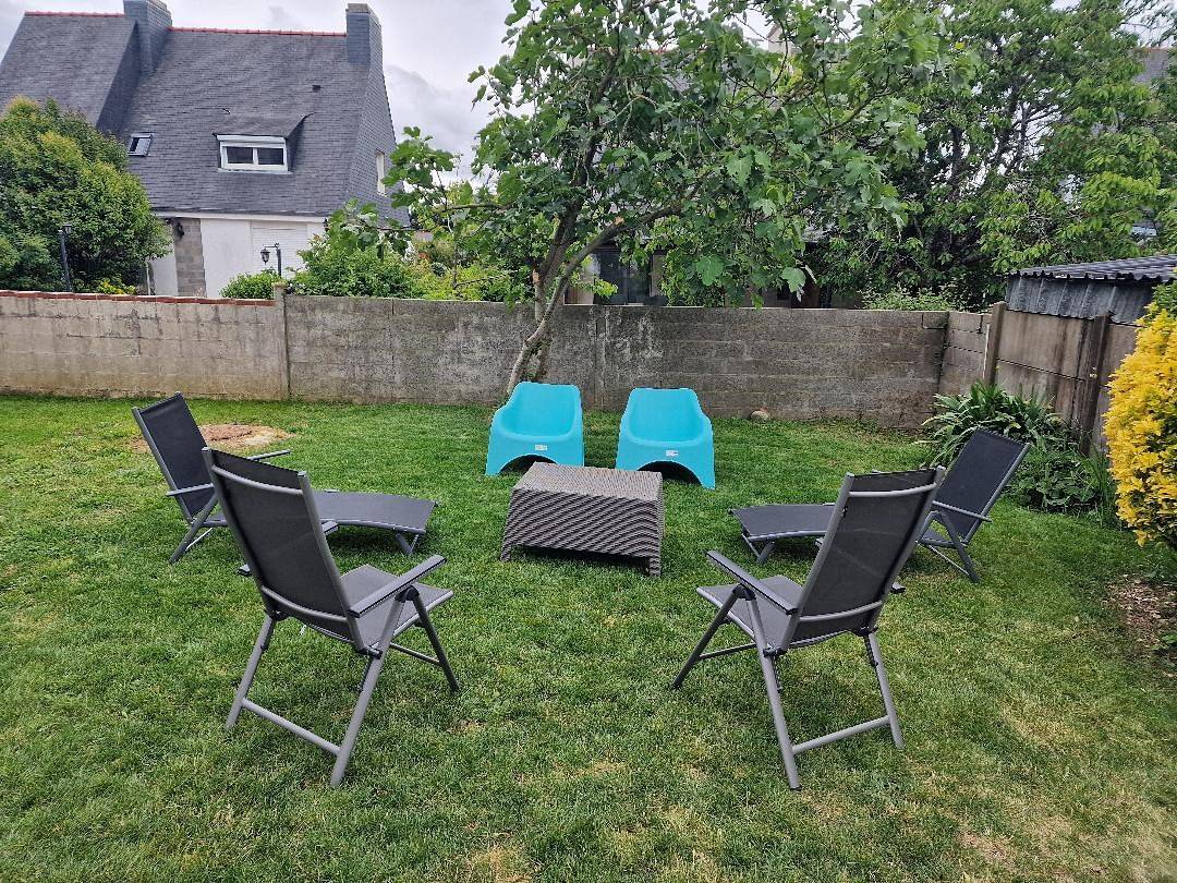 Ferienhaus für 7 Personen mit Terrasse in Saint-Cast-le-Guildo, Dinan und Umgebung