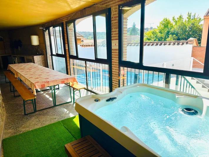 Casa rural para 15 personas, con Balcón y Terraza además de Piscina y Vistas en Cardiel de los Montes - 4