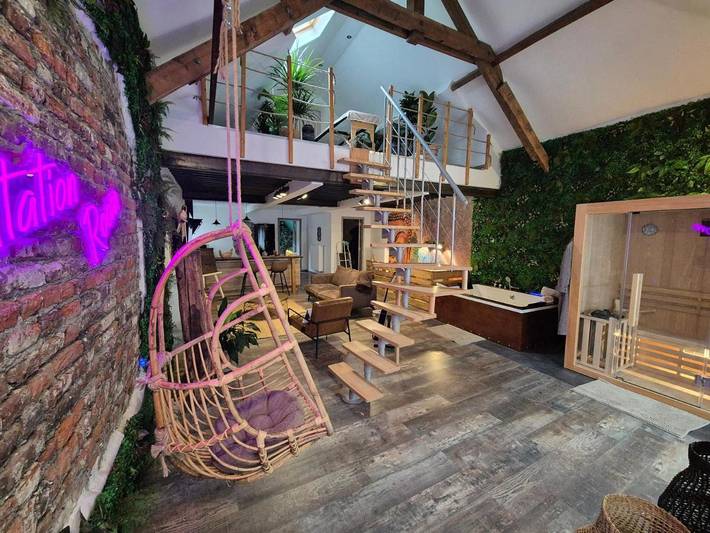 Location de vacances pour 2 personnes, avec jacuzzi et sauna à Frameries - 2