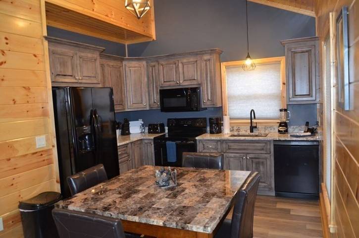 Blockhütte für 4 Personen, mit Balkon - 1