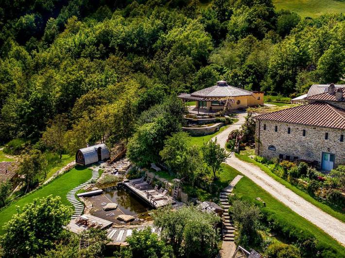 Casa vacanza per 3 persone, con Giardino e Piscina nonché Sauna e Panorama a Bagno di Romagna