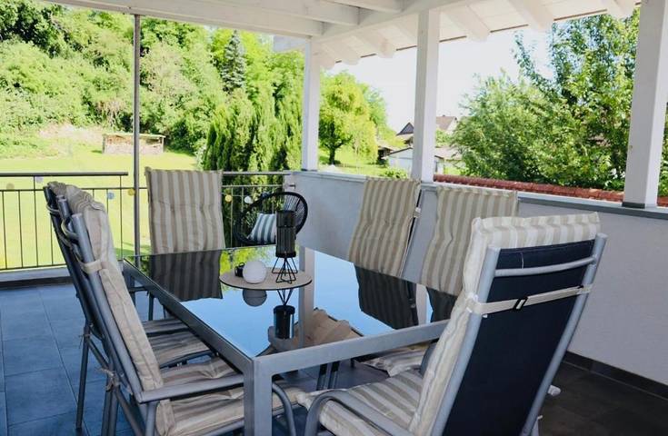 Ferienwohnung für 6 Personen, mit Balkon und Ausblick