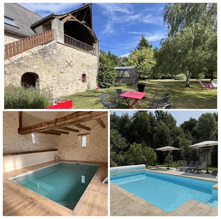 Location de vacances pour 4 personnes, avec piscine ainsi que jacuzzi et jardin, adapté aux familles à Saint-Branchs - 2