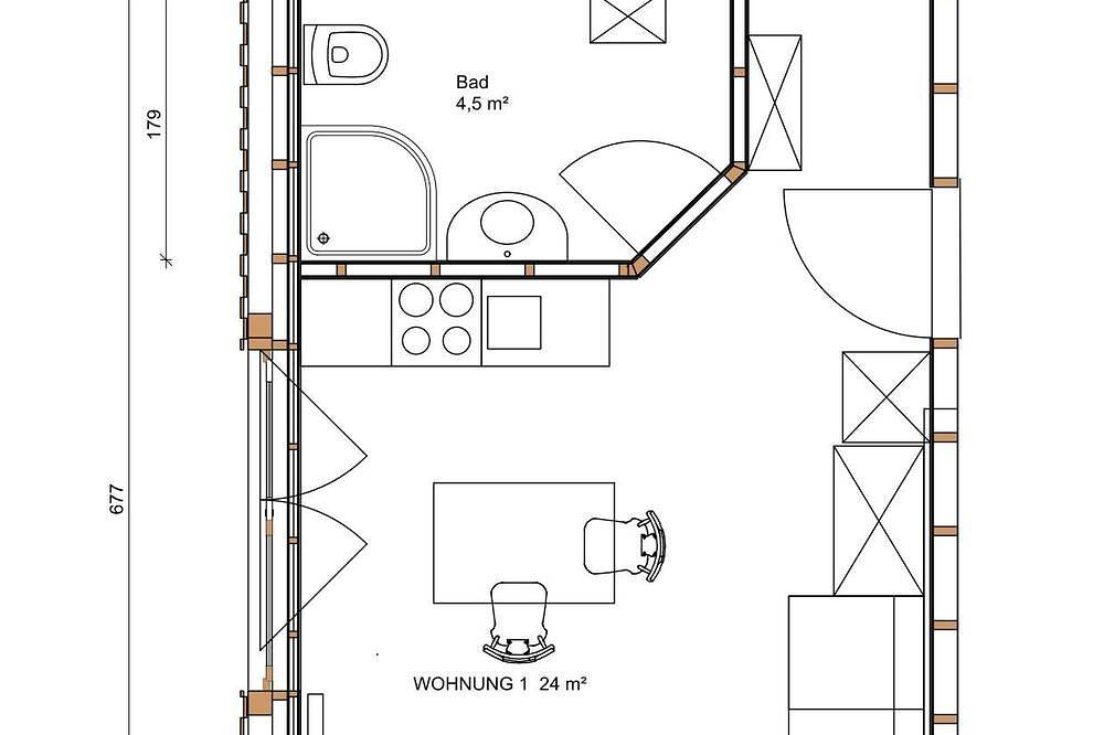 Ganze Wohnung, Ferienwohnung Rott am Inn Obergeschoß mit schönem Balkon in Rott am Inn, Landkreis Rosenheim