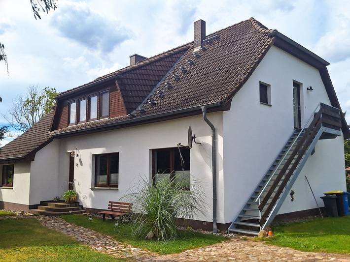 Ferienwohnung für 5 Personen, mit Ausblick und Garten, kinderfreundlich in Ahrenshagen-Daskow