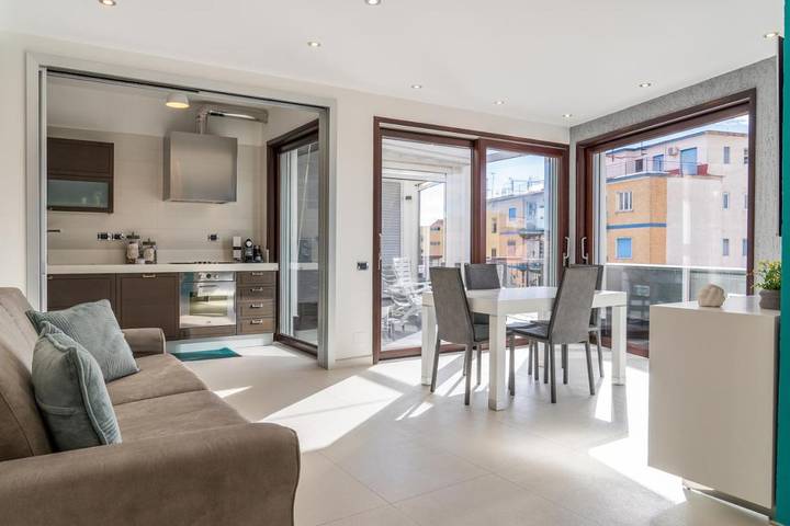 Gîte pour 6 personnes, avec vue et balcon dans Mercato
