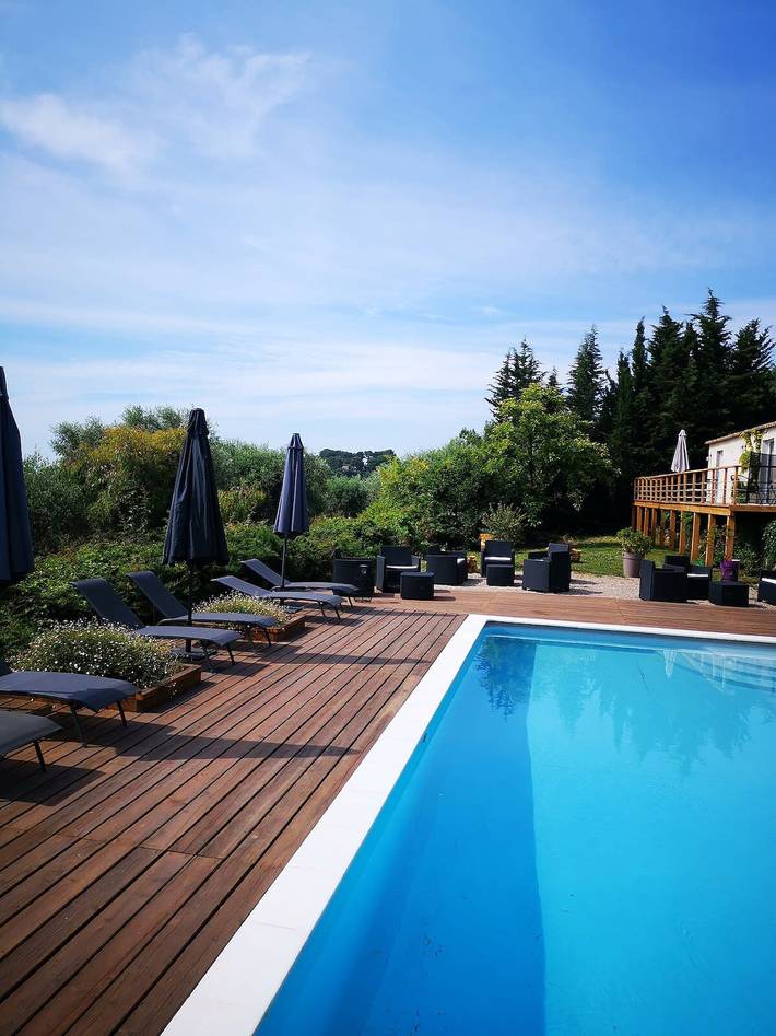 Maison de vacances pour 4 personnes, avec piscine ainsi que jardin et terrasse, adapté aux familles - 1