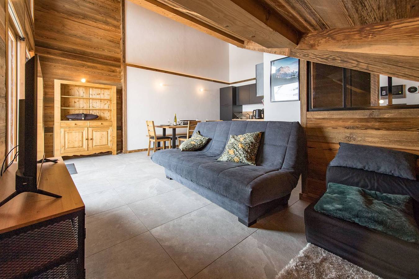 Apartamento vacacional entero, Apartamento de vacaciones para 6 personas con balcón in Valmeinier, Región de Saint-Jean-de-Maurienne