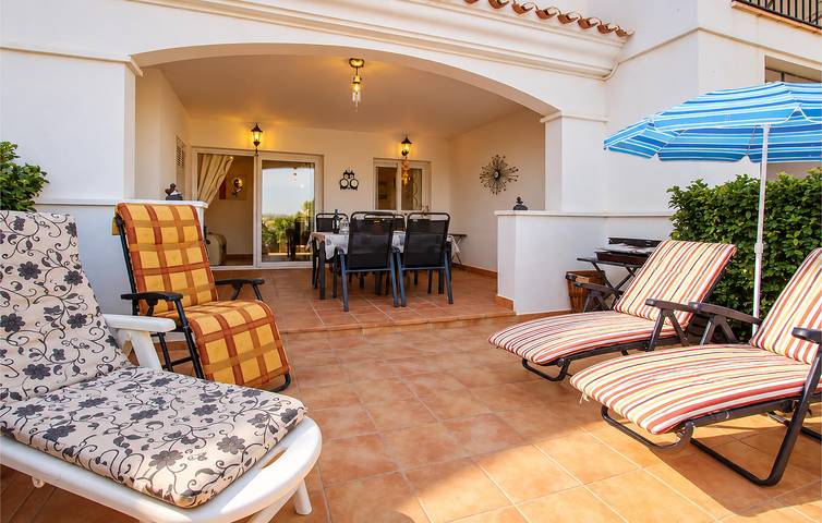 Appartement de vacances entier, Terrasse au bord de la piscine : 200m de la plage in Murcia, Murcia l'intérieur des terres