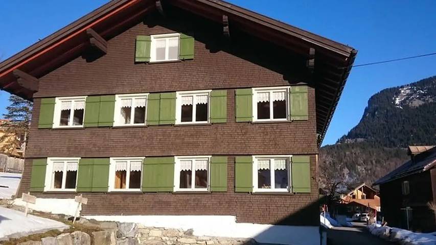 Hütte für 5 Personen, mit Garten in Au