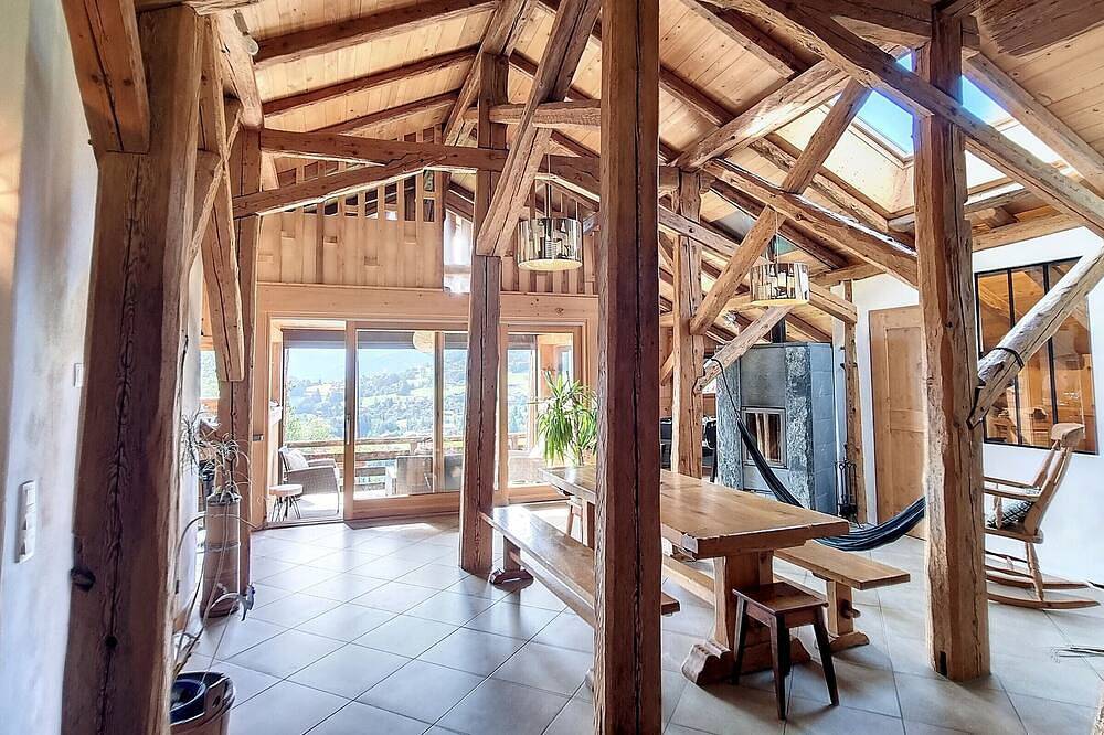 Ganze Wohnung, Schöne Wohnung in Cordon mit Mont Blanc Blick, Terrasse und Parkplatz in Cordon, Pays du Mont-Blanc