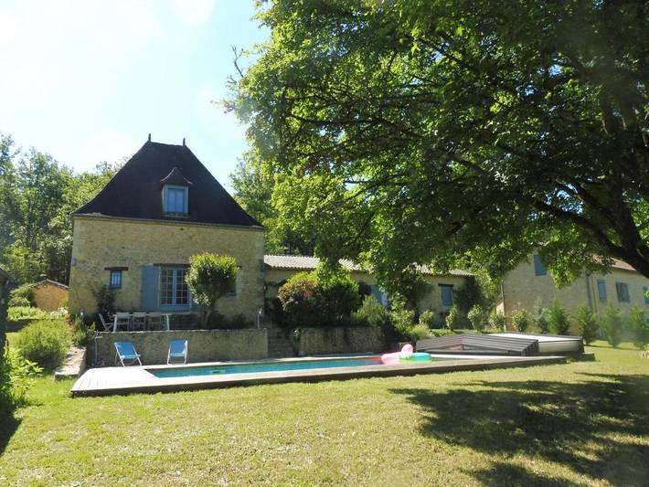 Maison de vacances pour 8 personnes, avec piscine et vue ainsi que terrasse et jardin