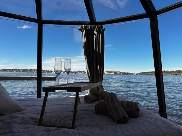 Tienda para 2 personas, con terraza además de vistas al lago y vistas - 1