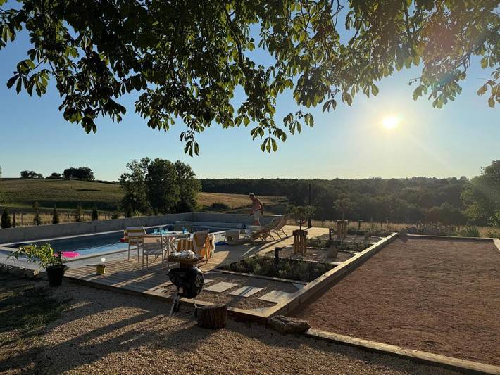 Villa pour 10 personnes, avec piscine et balcon ainsi que jardin et vue en Auvergne - 3
