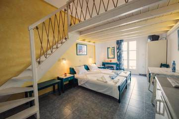 Gîte pour 5 personnes, avec jardin et vue dans Aliki