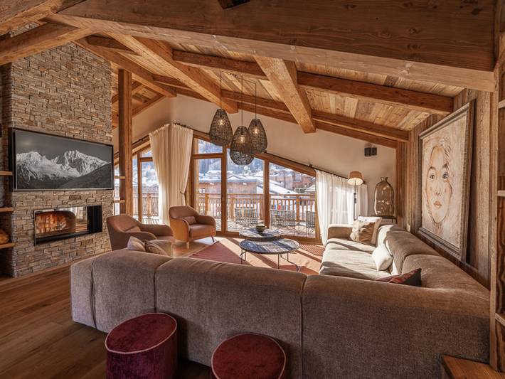 Maison pour 10 personnes, avec balcon dans Courchevel 1300 (Le Praz)